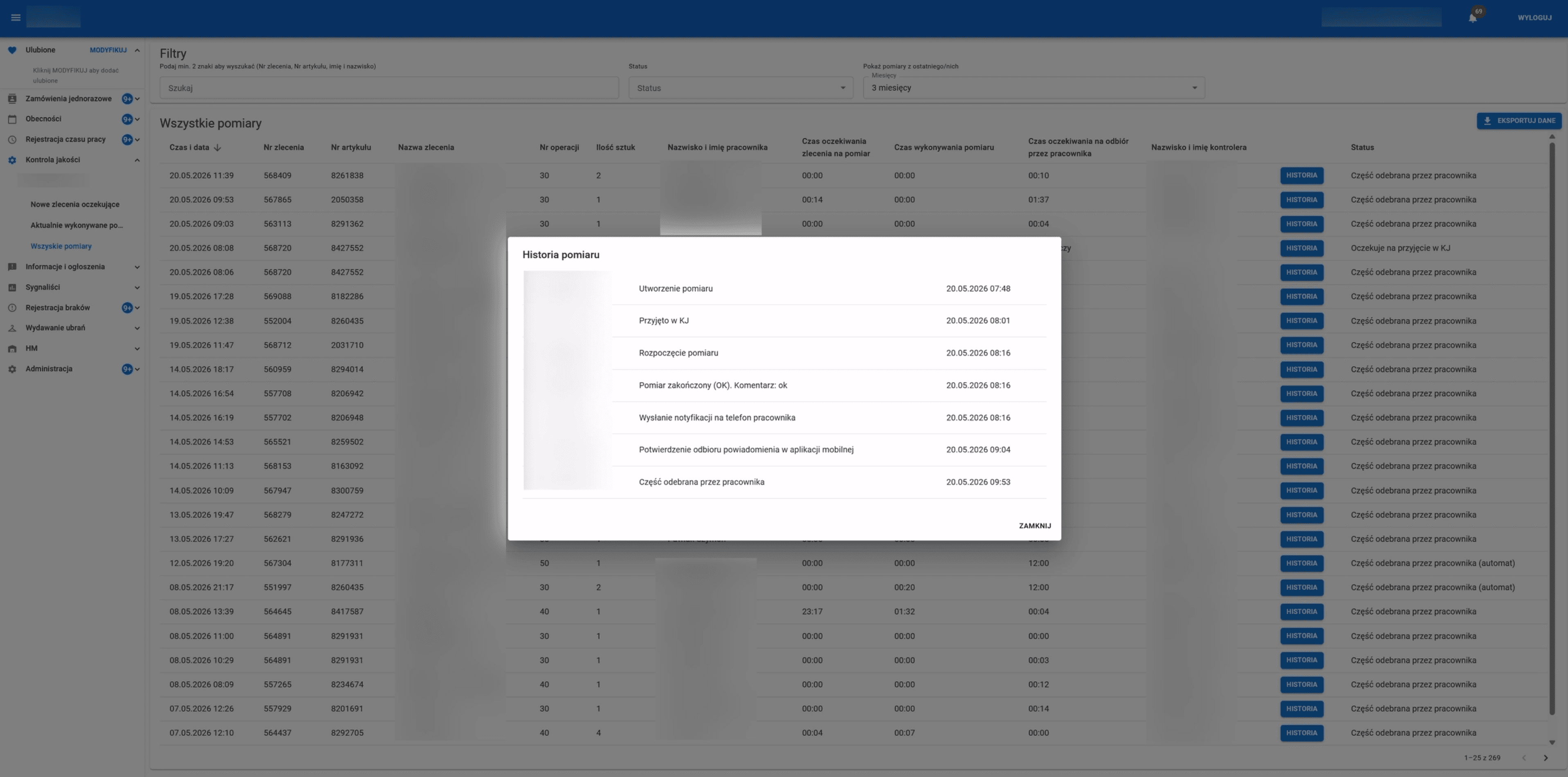 System zur Verwaltung von Produktionsprozessen und Qualitätskontrolle — 4